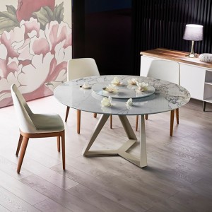 Mesa Millennium Redonda de Bontempi. Mesas de comedor modernas de diseño.