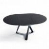 Mesa Millennium redonda extensible de Bontempi. Muebles modernos italianos.