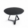 Mesa Millennium redonda extensible de Bontempi. Muebles modernos italianos.
