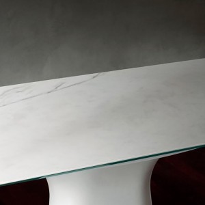 Mesa Podium Rectangular Mármol de Bontempi. Muebles modernos de diseño italiano.