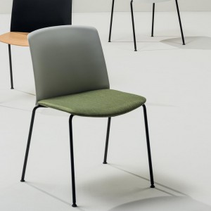 Silla Mixu polipropileno tapizado Arper. Sillas modernas de diseño.