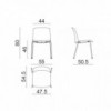 Silla Mixu polipropileno tapizado Arper. Sillas modernas de diseño.