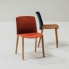 Silla Mixu polipropileno madera Arper. Sillas modernas de diseño.