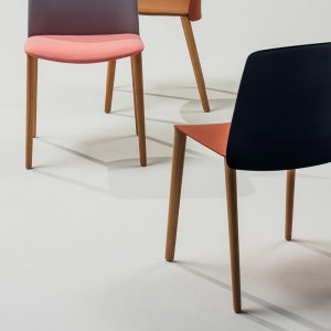 Silla Mixu polipropileno madera Arper. Sillas modernas de diseño.