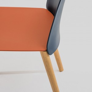 Silla Mixu polipropileno madera Arper. Sillas modernas de diseño.