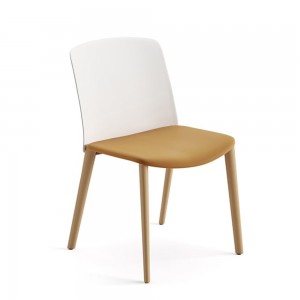 Silla Mixu polipropileno madera Arper. Sillas tapizadas de diseño.