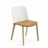 Silla Mixu polipropileno madera Arper. Sillas tapizadas de diseño.
