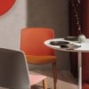 Silla Mixu polipropileno madera Arper. Sillas tapizadas de diseño.