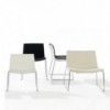 Butaca Catifa 60 Lounge tapizada patín Arper. Ideal para interiores.