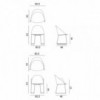 Silla Cila polipropileno patín Arper. Diseño moderno para interiores.
