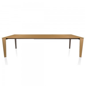 Mesa Senso Extensible Cristal/Madera de Bontempi. Muebles modernos de diseño italianos.