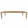 Mesa Senso Extensible Cristal/Madera de Bontempi. Muebles modernos de diseño italianos.