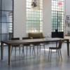 Mesa Senso Extensible Cristal/Madera de Bontempi. Muebles modernos de diseño italianos.