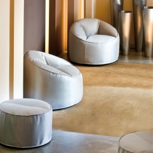Pouf Island 796/797 Indoor de Pedrali. Poufs de diseño. Pouf tapizados contract.