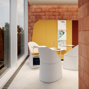 Silla Cila Go Arper. Diseño moderno ideal para ambientes educativos.