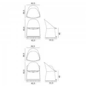 Silla Cila Go Arper. Diseño moderno ideal para ambientes educativos.