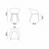 Silla Duna 02 polipropileno patas Arper. Silla moderna para hogar y contract.