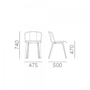 Silla Jamaica 2911 de Pedrali. Sillas de diseño. Sillas tapizadas modernas.