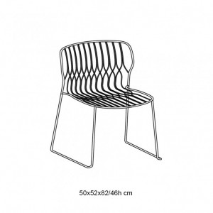 Silla Freak Outdoor de Bontempi. Sillas de diseño para patio y jardín.