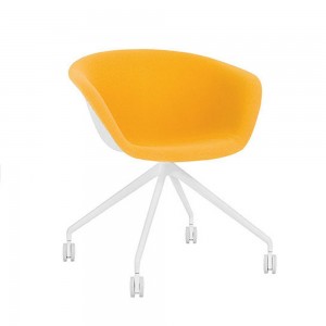 Silla Duna 02 ruedas Arper. Diseño moderno para hogar y contract.