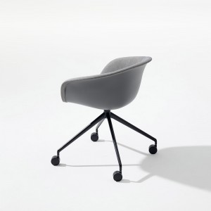 Silla Duna 02 ruedas Arper. Diseño moderno para hogar y contract.