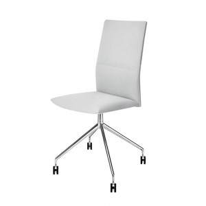 Silla Kinesit araña ruedas Arper. Diseño con ruedas para oficina.