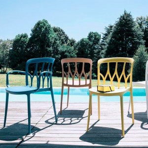 Silla Galaxy de Bontempi. Sillas de diseño para patio y jardín.