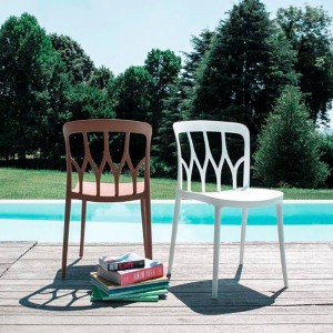 Silla Galaxy de Bontempi. Sillas de diseño para patio y jardín.