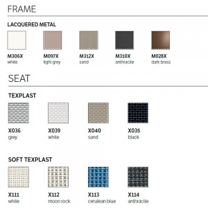 Taburete Net Outdoor de Bontempi. Taburete y sillas de jardín de diseño.