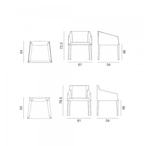 Sillón Saari madera Arper. Muebles modernos para hogar o contract.