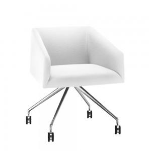 Sillón Saari ruedas Arper. Muebles moderno. Sillones para hogar o contract.