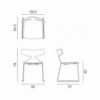 Silla Saya Acero Arper. Silla de diseño ideal para el hogar y contract