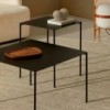 Mesa auxiliar Trazo exclusiva y versátil para interiores de Kendo.