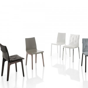 Silla Alfa de Bontempi. Sillas de comedor de diseño. Sillas contemporáneas.
