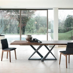 Silla Alfa Cojín de Bontempi. Sillas para comedor de diseño italiano.