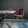 Silla Chantal Acero de Bontempi. Sillas contemporáneas de diseño italiano.