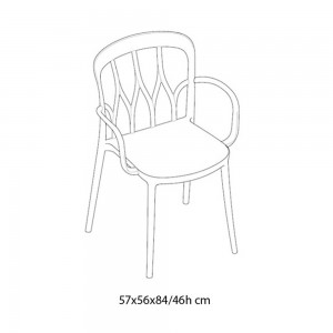 Sillón Galaxy de Bontempi. Sillones de diseño para comedor y jardín.