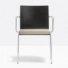 Sillón Kuadra XL 2414 de Pedrali. Sillas modernas contract. Sillas de diseño.