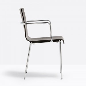 Sillón Kuadra XL 2414 de Pedrali. Sillas modernas contract. Sillas de diseño.