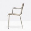 Sillón Kuadra XL 2462 de Pedrali. Sillas de diseño. Sillas con brazos tapizadas.