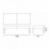 Banco Saari madera Arper. Diseño moderno de muebles ideal para salón.