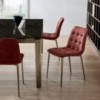 Silla Kuga Slim de Bontempi. Sillas de comedor o salón de diseño italiano.