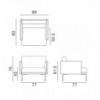 Sillón Steeve tapizado Arper. Muebles modernos para hogar o contract.