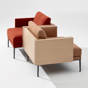 Sillón Steeve tapizado Arper. Muebles modernos para hogar o contract.