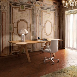 Mesa Cross Arper. Mesas fijas modernas ideales para oficina y hogar.