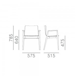 Sillón Malmo 396 de Pedrali. Sillas de diseño. Sillas tapizadas contract.