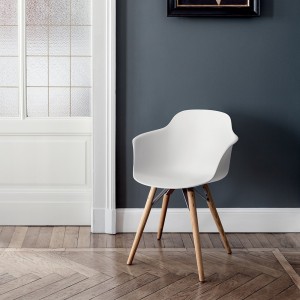 Sillón Mood Madera de Bontempi. Sillones para comedor de diseño italiano.