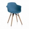 Sillón Mood Madera de Bontempi. Sillones para comedor de diseño italiano.