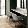 Sillón Mood Acero de Bontempi. Sillones de salón o comedor de diseño italiano.