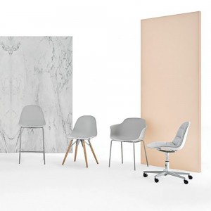 Sillón Mood Acero de Bontempi. Sillones de salón o comedor de diseño italiano.